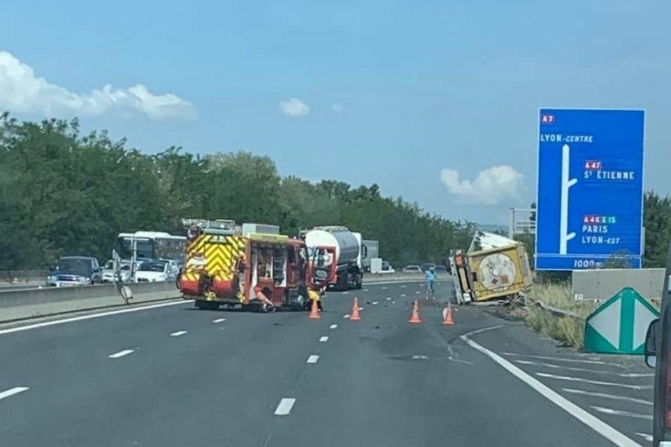 Accident tmd chasse sur rhone