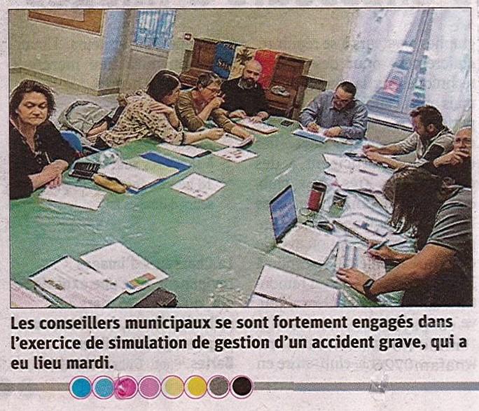 Photo de l exercice de simulation saint lattier